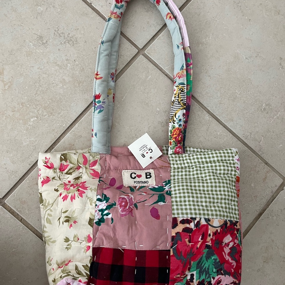 CB positano mini tote bag, perfect for everyday. From positano italy!
